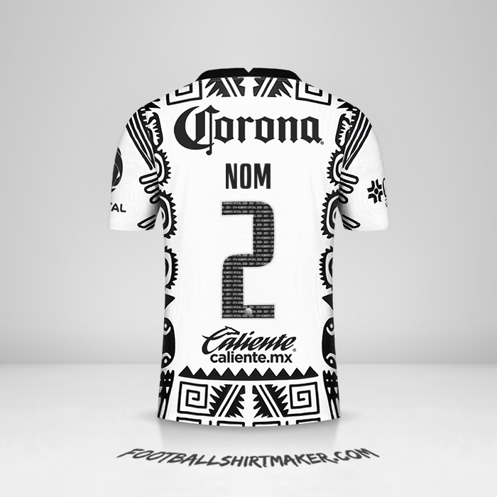 Maillot Club America 2021 Troisième -  nom - 2