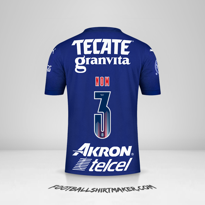 Maillot Guadalajara 2021 Troisième -  nom - 3