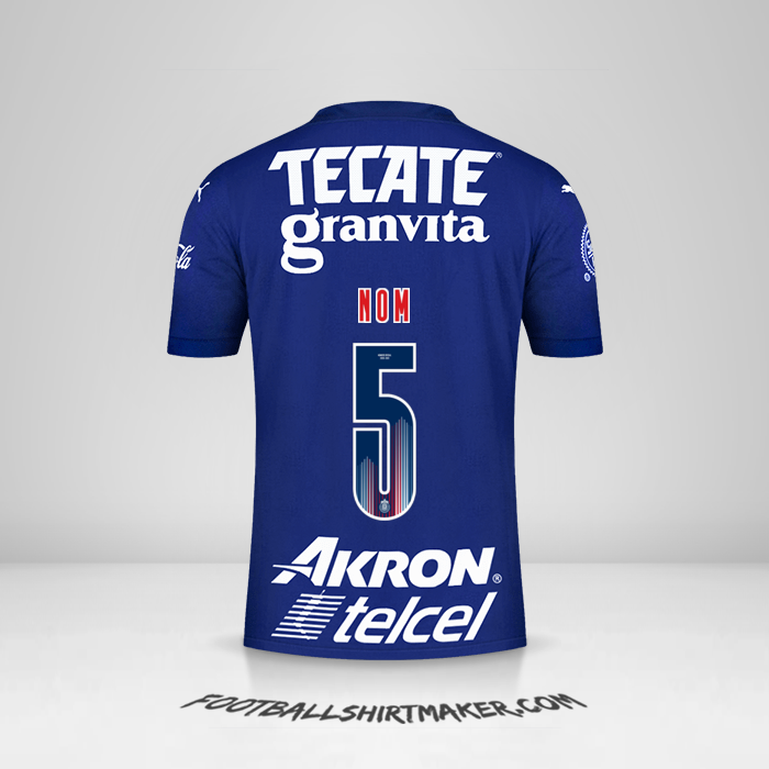 Maillot Guadalajara 2021 Troisième -  nom - 5