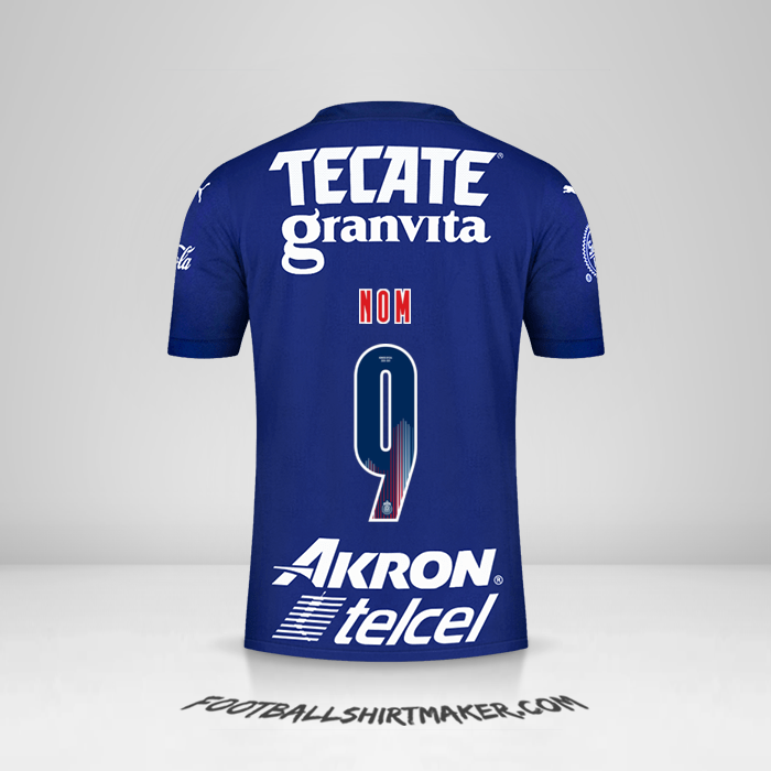 Maillot Guadalajara 2021 Troisième -  nom - 9
