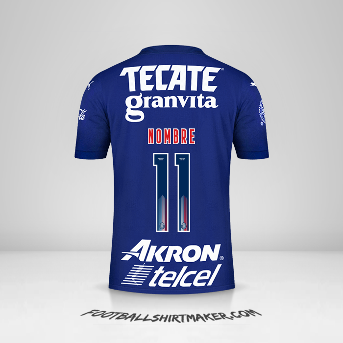 Camiseta Guadalajara 2021 Tercera -  nombre - 11