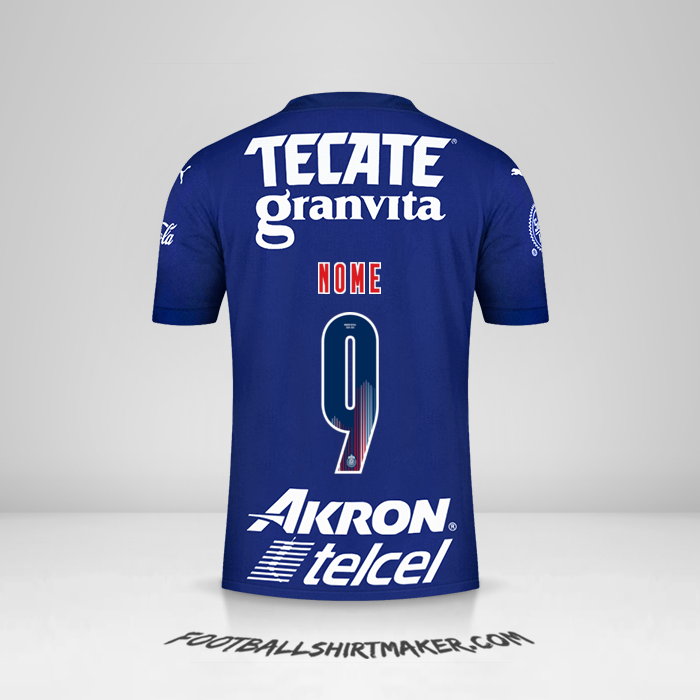Camisola Guadalajara 2021 Terceira -  nome - 9