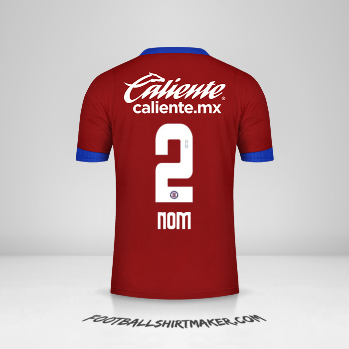 Maillot Cruz Azul 2020/21 Troisième -  nom - 2