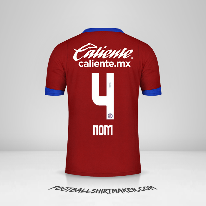 Maillot Cruz Azul 2020/21 Troisième -  nom - 4