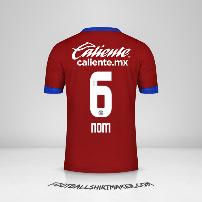 Maillot Cruz Azul 2020/21 Troisième -  nom - 6