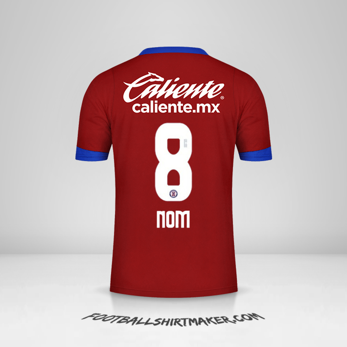 Maillot Cruz Azul 2020/21 Troisième -  nom - 8