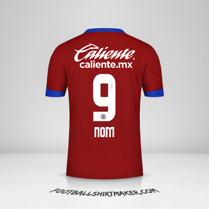 Maillot Cruz Azul 2020/21 Troisième -  nom - 9