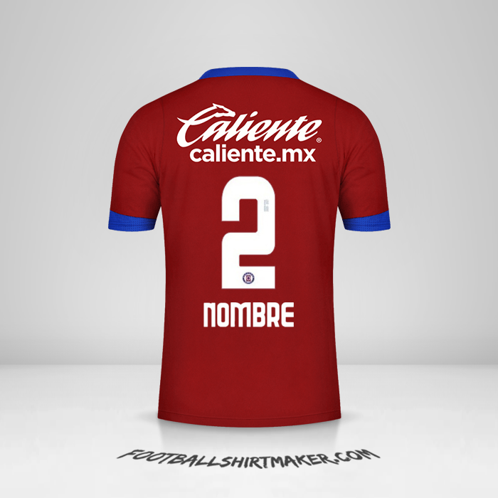 Jersey Cruz Azul 2020/21 Tercera -  nombre - 2