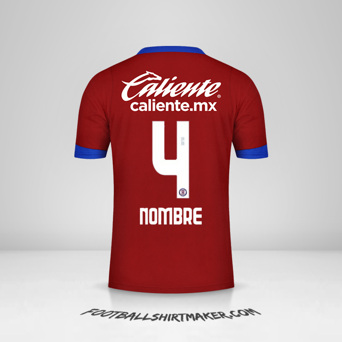 Camiseta Cruz Azul 2020/21 Tercera -  nombre - 4