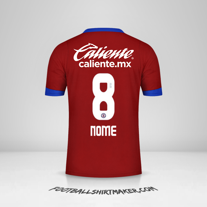 Camisola Cruz Azul 2020/21 Terceira -  nome - 8