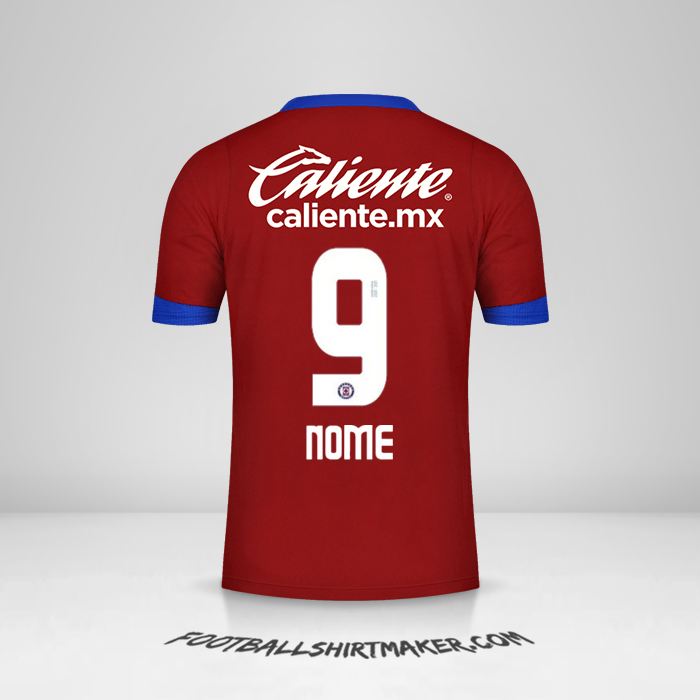 Camisa Cruz Azul 2020/21 Terceira -  nome - 9