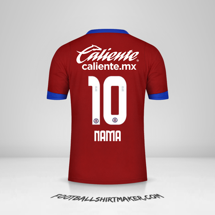 Jersey Cruz Azul 2020/21 Ketiga -  nama - 10