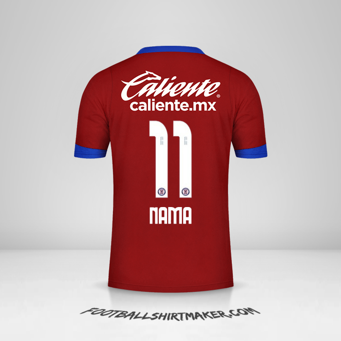 Jersey Cruz Azul 2020/21 Ketiga -  nama - 11
