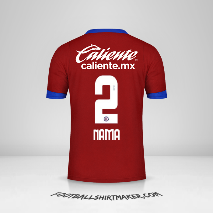 Jersey Cruz Azul 2020/21 Ketiga -  nama - 2