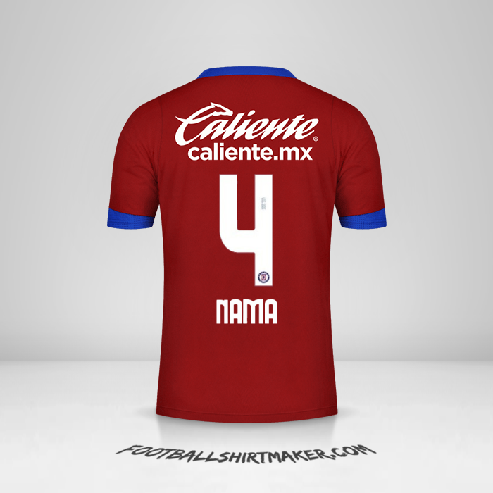 Jersey Cruz Azul 2020/21 Ketiga -  nama - 4