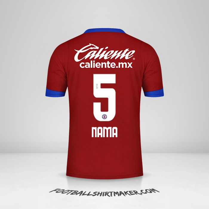 Jersey Cruz Azul 2020/21 Ketiga -  nama - 5