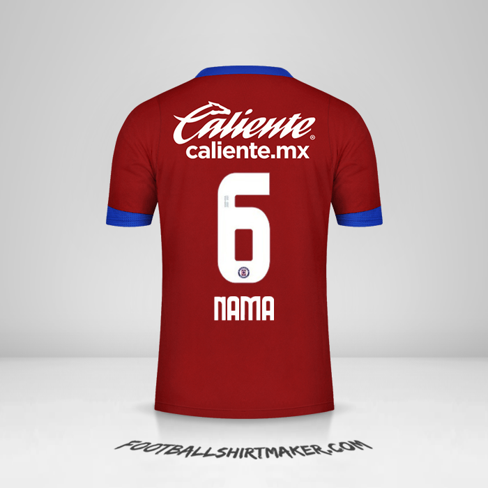 Jersey Cruz Azul 2020/21 Ketiga -  nama - 6