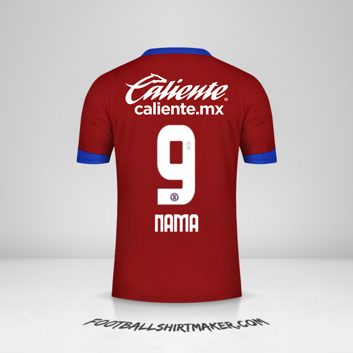 Jersey Cruz Azul 2020/21 Ketiga -  nama - 9