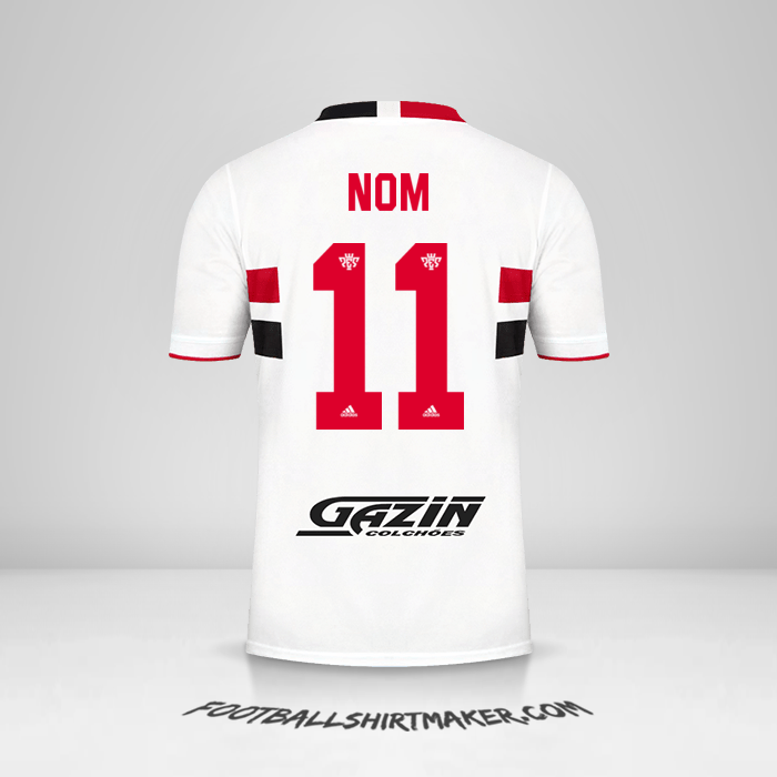 Maillot Sao Paulo FC 2021 -  nom - 11