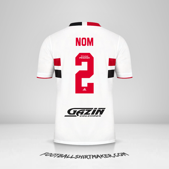 Maillot Sao Paulo FC 2021 -  nom - 2