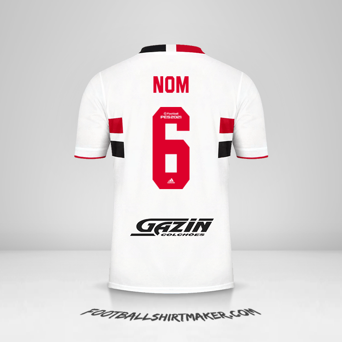Maillot Sao Paulo FC 2021 -  nom - 6