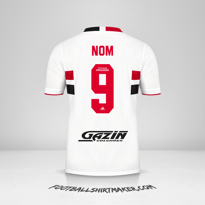 Maillot Sao Paulo FC 2021 -  nom - 9