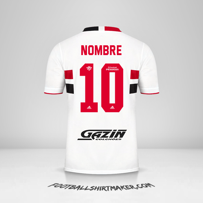 Camiseta Sao Paulo FC 2021 -  nombre - 10