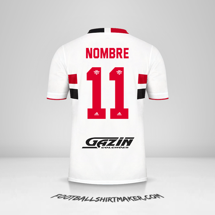 Jersey Sao Paulo FC 2021 -  nombre - 11