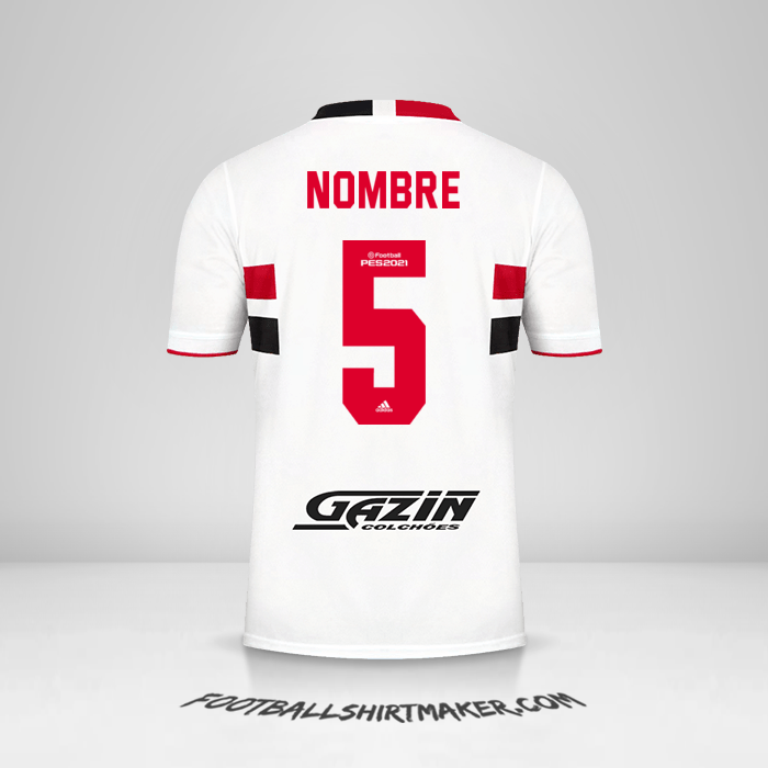 Jersey Sao Paulo FC 2021 -  nombre - 5