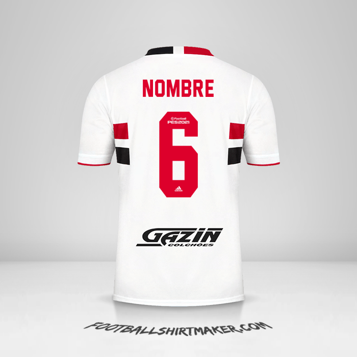 Camiseta Sao Paulo FC 2021 -  nombre - 6
