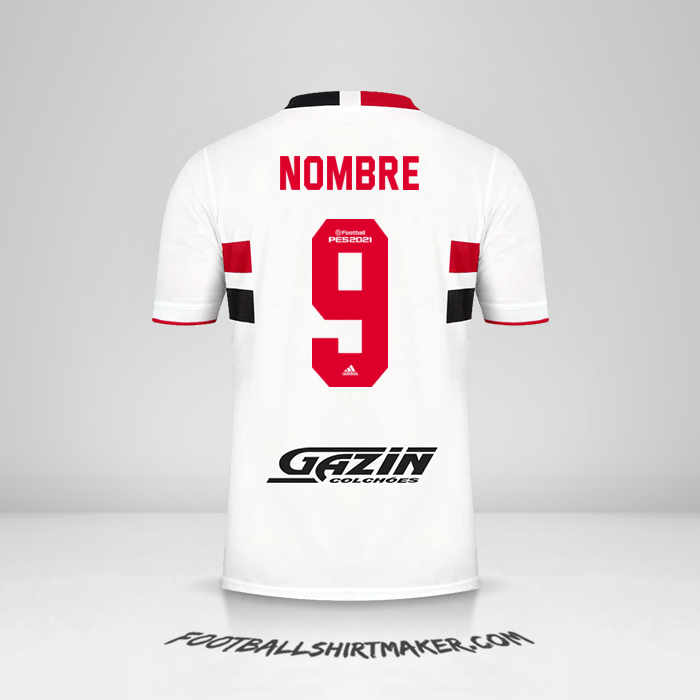 Jersey Sao Paulo FC 2021 -  nombre - 9