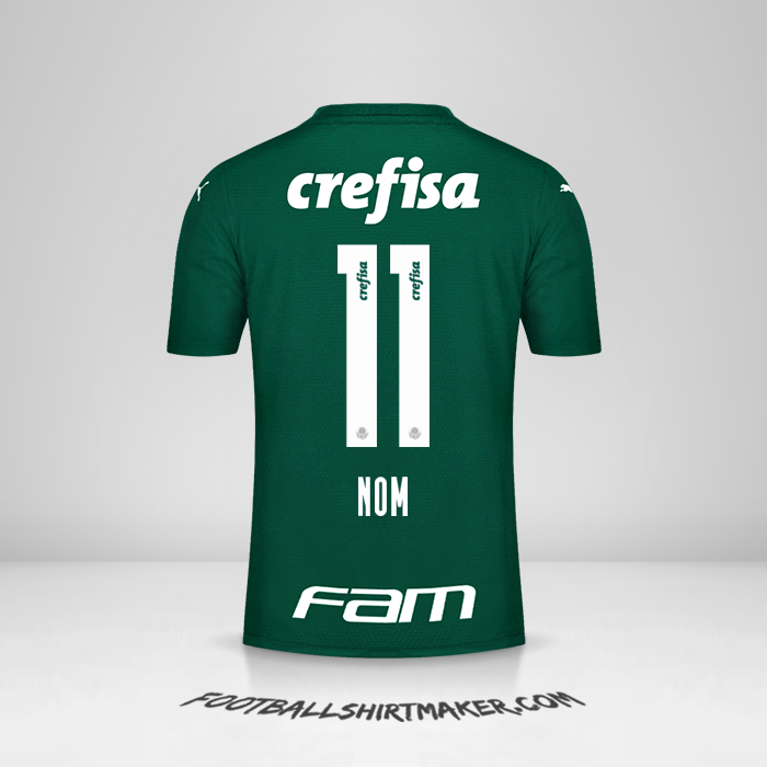 Maillot Palmeiras 2021 -  nom - 11