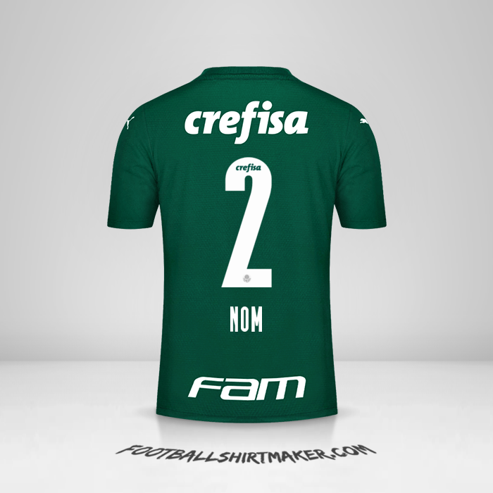 Maillot Palmeiras 2021 -  nom - 2