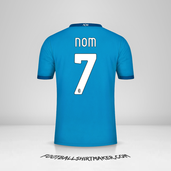 Maillot AC Milan 2020/21 Troisième -  nom - 7