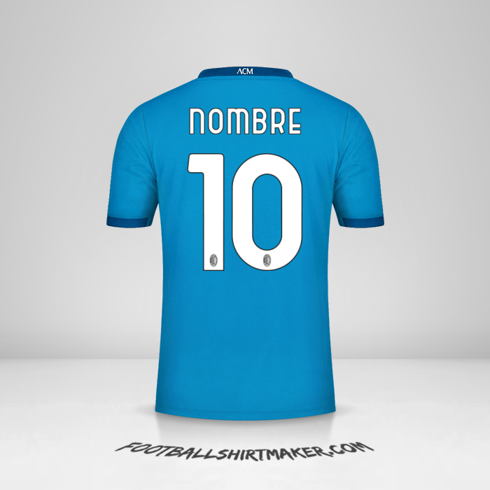 Jersey AC Milan 2020/21 Tercera -  nombre - 10