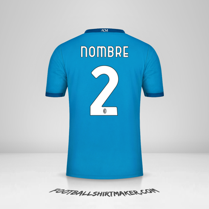 Camiseta AC Milan 2020/21 Tercera -  nombre - 2