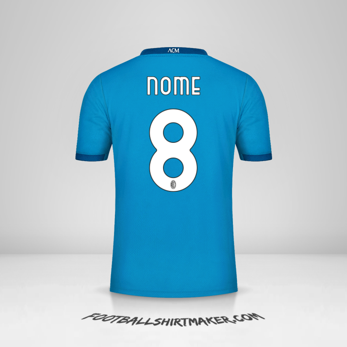 Camisa AC Milan 2020/21 Terceira -  nome - 8