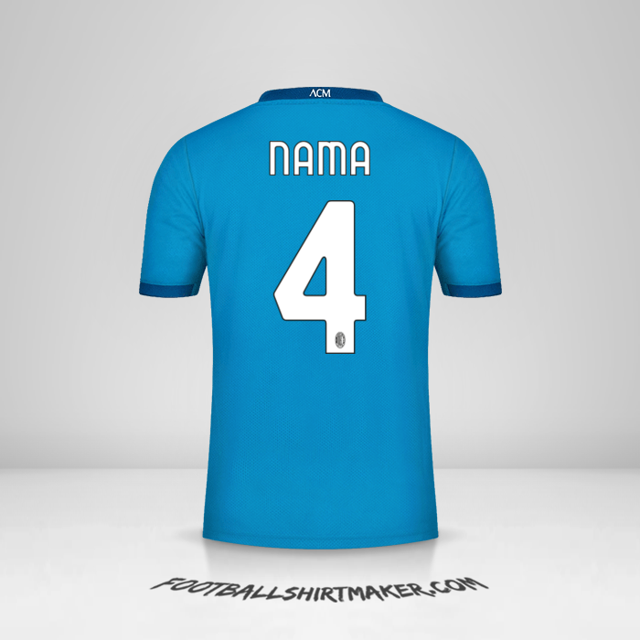 Jersey AC Milan 2020/21 Ketiga -  nama - 4