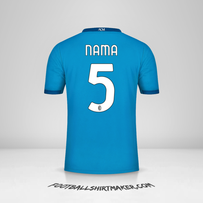 Jersey AC Milan 2020/21 Ketiga -  nama - 5