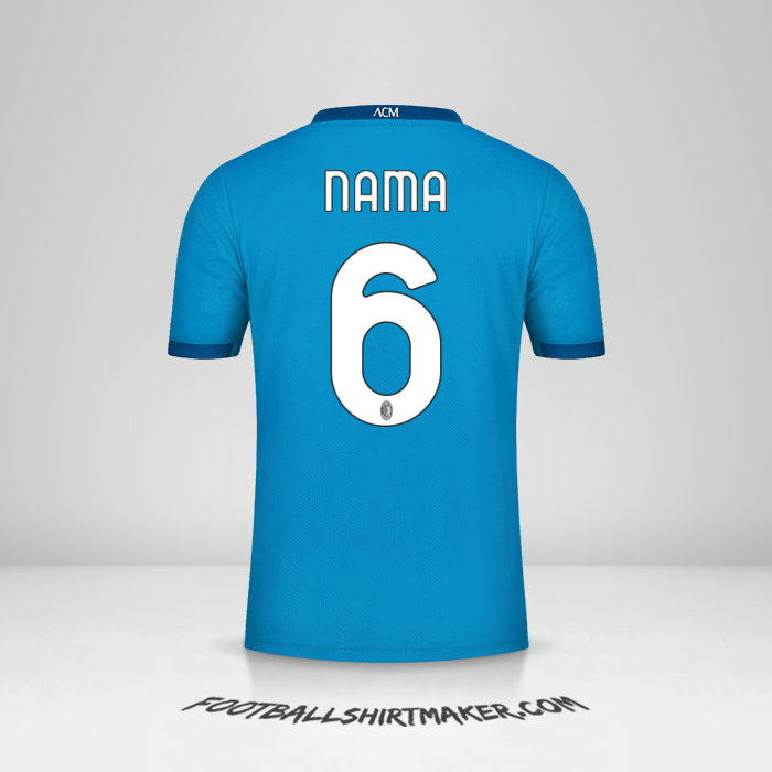 Jersey AC Milan 2020/21 Ketiga -  nama - 6
