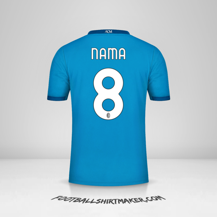 Jersey AC Milan 2020/21 Ketiga -  nama - 8