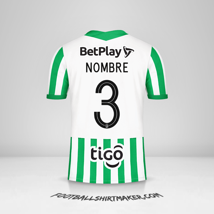 Jersey Atletico Nacional 2021 -  nombre - 3