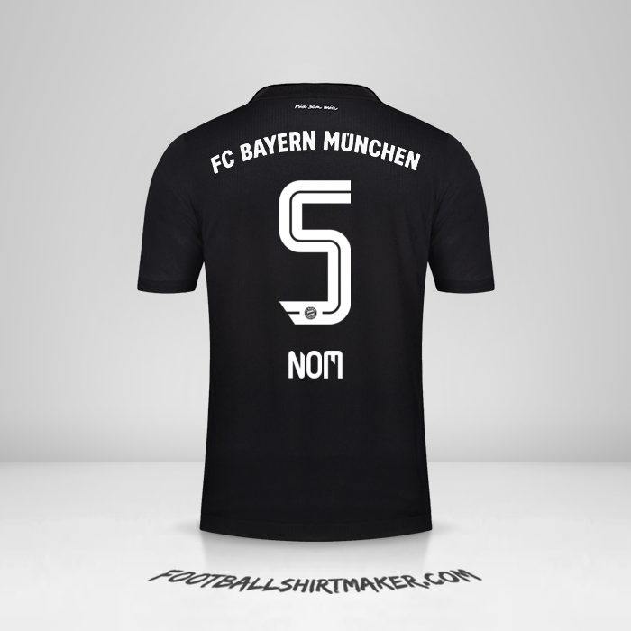 Maillot FC Bayern Munchen 2020/21 Troisième -  nom - 5