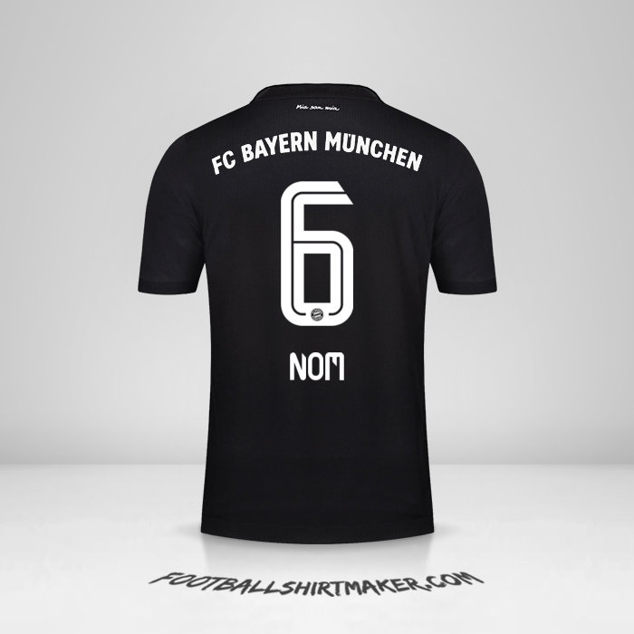 Maillot FC Bayern Munchen 2020/21 Troisième -  nom - 6