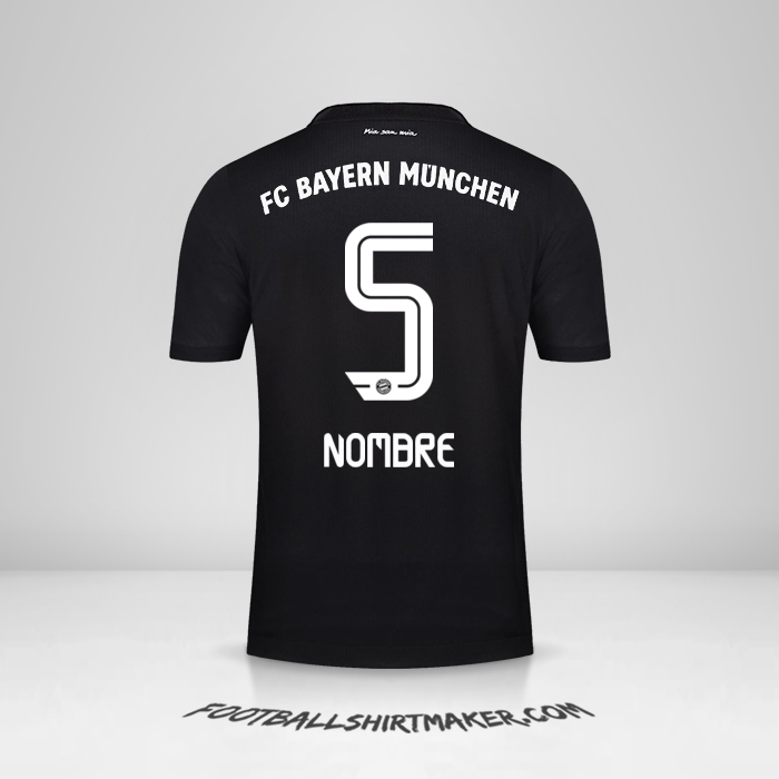 Camiseta FC Bayern Munchen 2020/21 Tercera -  nombre - 5