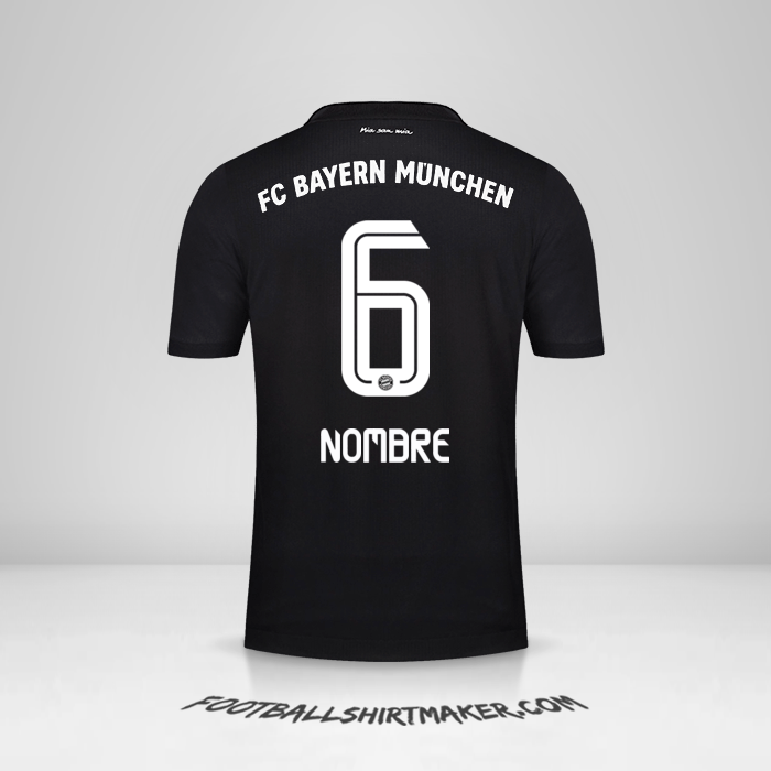 Camiseta FC Bayern Munchen 2020/21 Tercera -  nombre - 6