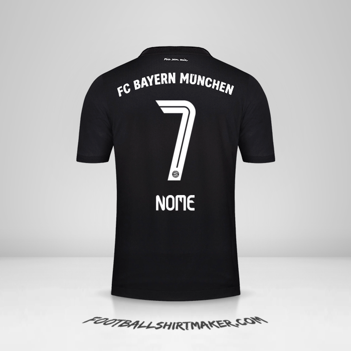 Camisa FC Bayern Munchen 2020/21 Terceira -  nome - 7