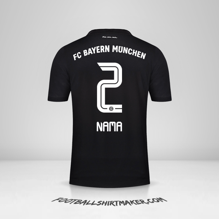 Jersey FC Bayern Munchen 2020/21 Ketiga -  nama - 2