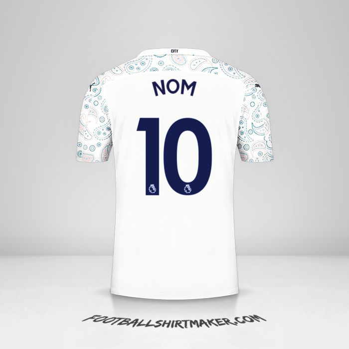 Maillot Manchester City 2020/21 Troisième -  nom - 10