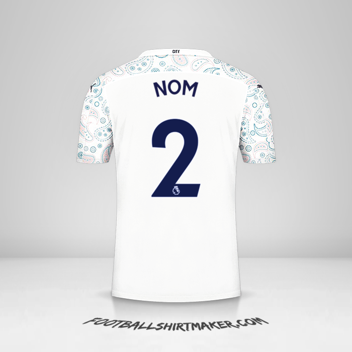 Maillot Manchester City 2020/21 Troisième -  nom - 2